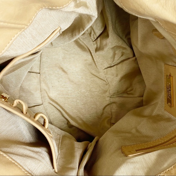 Badgley Mischka Leather Hobo Bag Tan - Picture 8 of 16